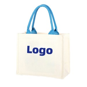 Factory Custom Eco-Friendly Jute Tote Shopping Bag