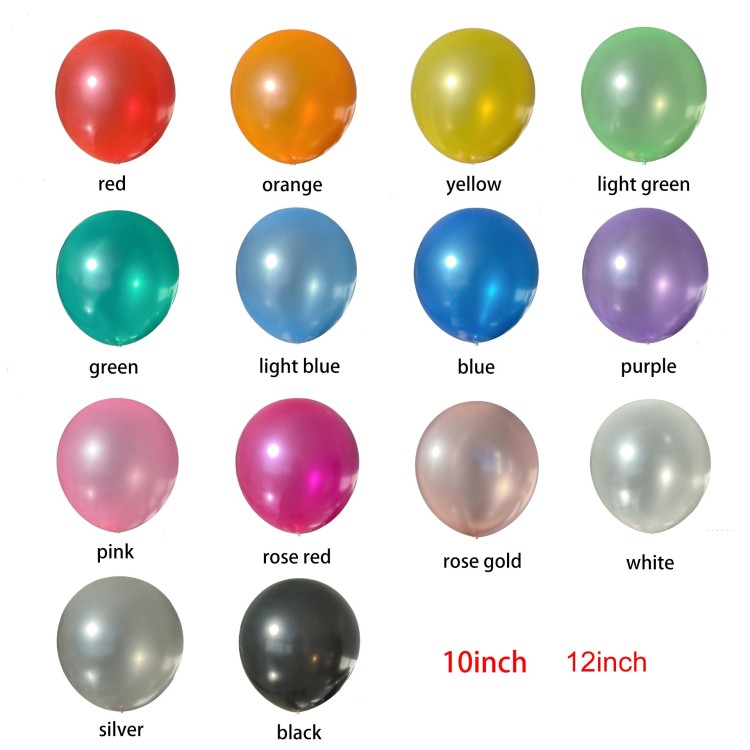 Pearlescent Balloons  10inch 12inch