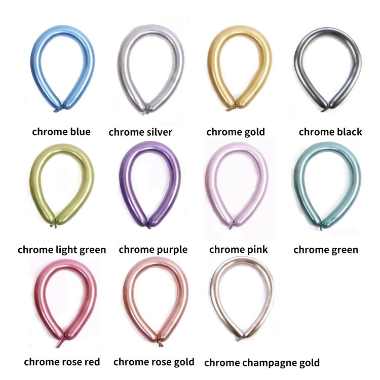 Chrome  Twisting Balloons