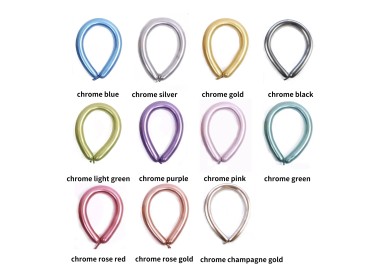Chrome  Twisting Balloons