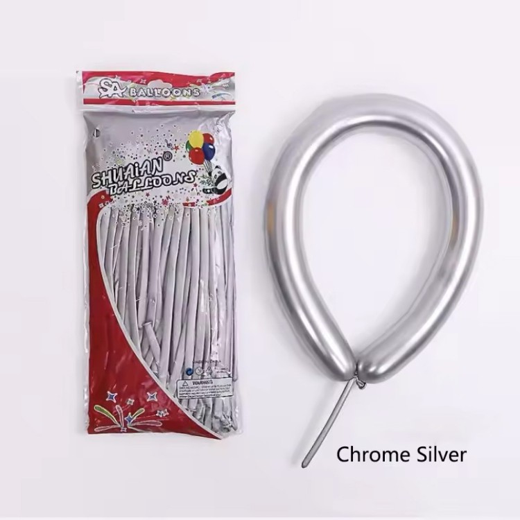 Chrome  Twisting Balloons