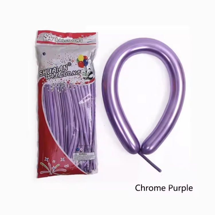 Chrome  Twisting Balloons
