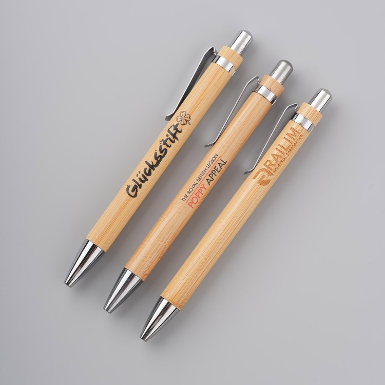 Promotional Personalized Customized Bamboo Ball Pen