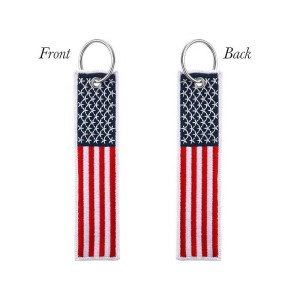 Custom Logo America Canada Mexico Flag Flight Keychain