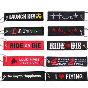 Factory Outlet Woven Key Rings Gifts Custom