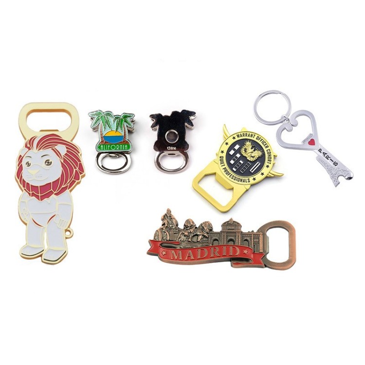 Metal Stainless Steel Beer Bottle Opener Keychain